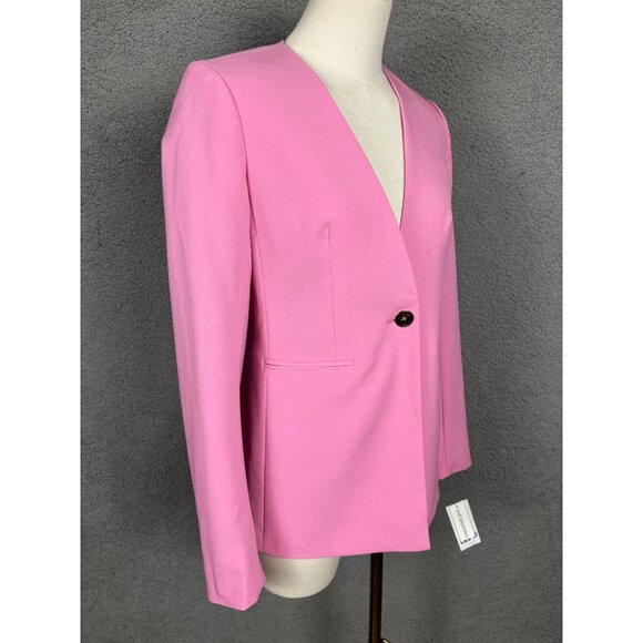 Bar III Women's Rose Bloom Blazer XXS Long Sleeve Single Button Bi-Stretch NWT's - Picture 3 of 8